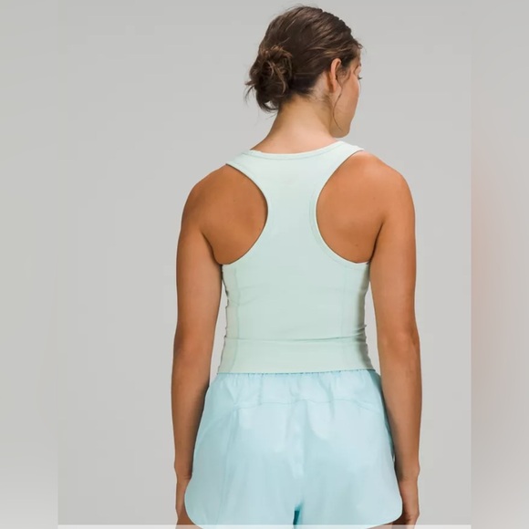 NWT lululemon Nulux Racerback crop run tank purple ash sz 8 - Picture 6 of 6